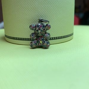 Tous Silver Bubble Bear with sapphire (A)